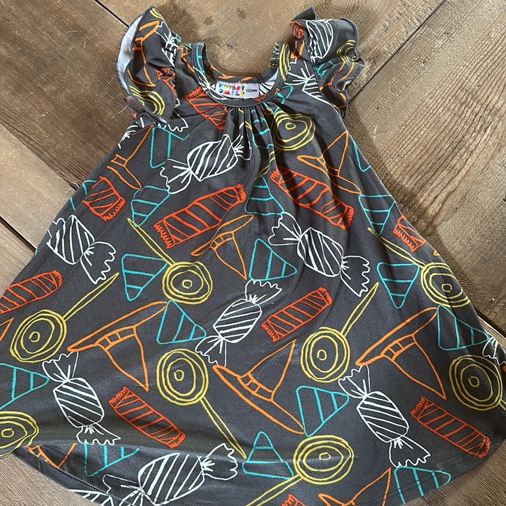 Dot dot smile swing Halloween candy dress